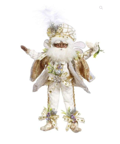African American White Christmas Elf - Mark Roberts