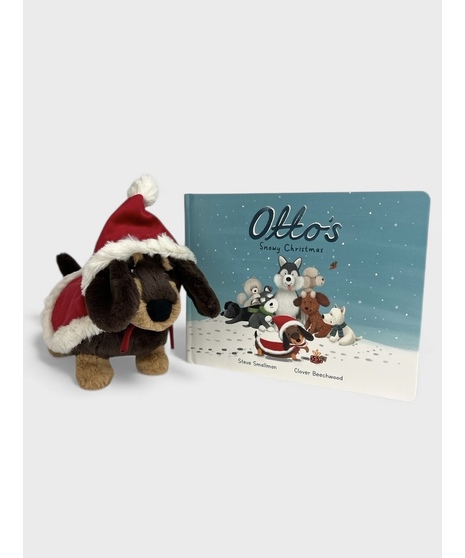 Jellycat - Otto Sausage Dog Christmas Bundle