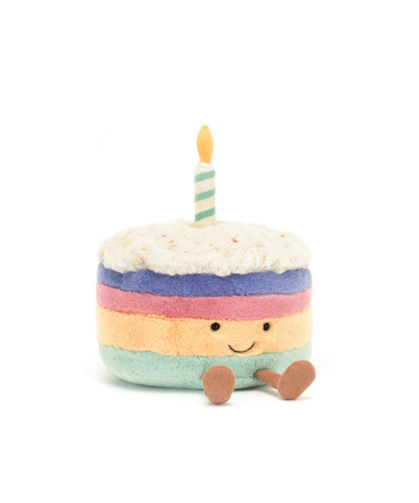Jellycat - Amusables Rainbow Birthday Cake