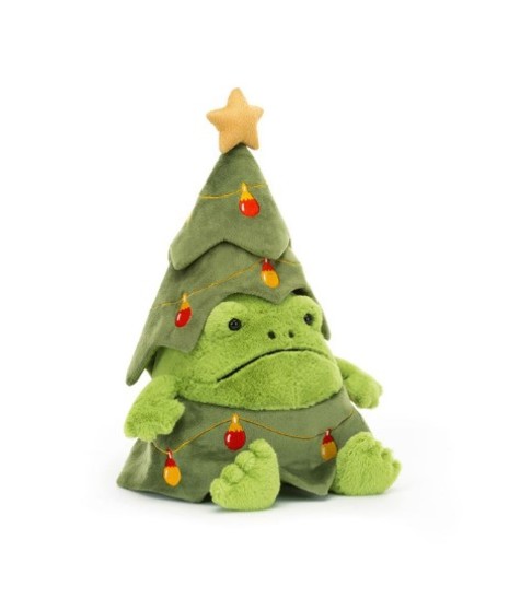 Jellycat- Christmas Tree Ricky Rain Frog