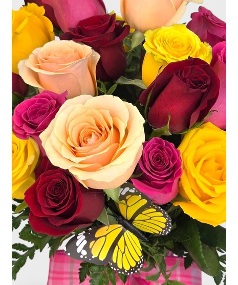 Rainbow wishes for your loved one! all the best and brightest color available in this mixed dozen