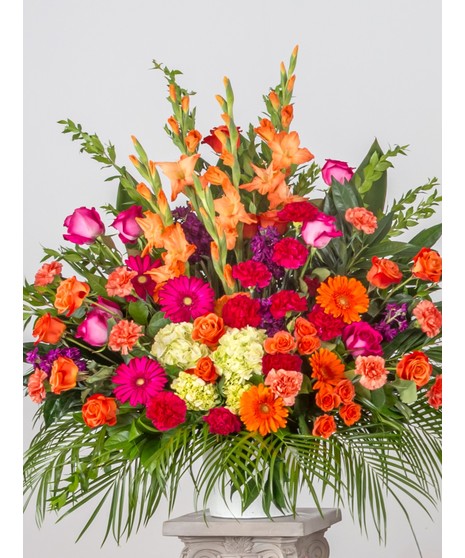 Vibrant Garden - Fan Shaped Design