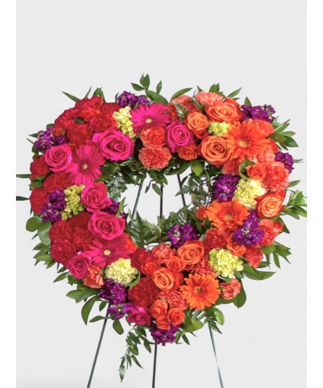 Vibrant Garden Open Heart Display