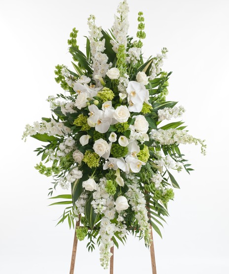 Premium Green and White Easel Display