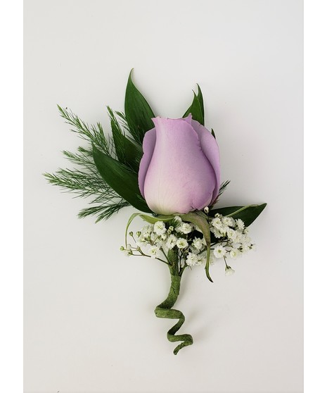 Boutonniere- Purple  Blossom