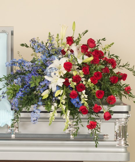 Patriotic Casket Spray