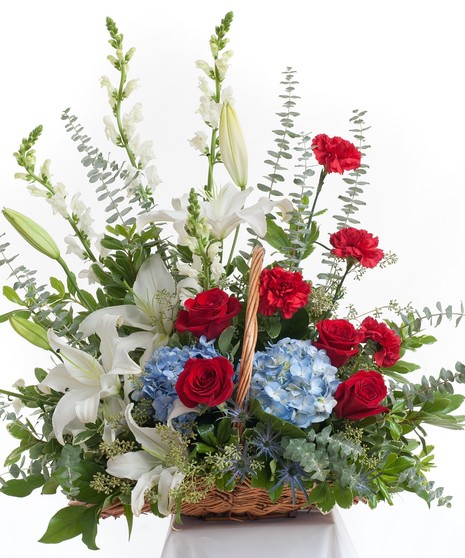Patriotic - Floor Basket