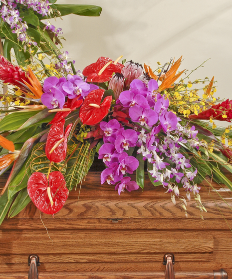 Tropical Casket Spray