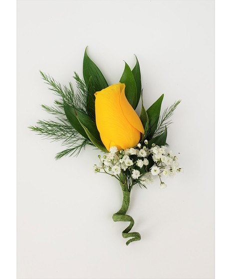 Boutonniere- Yellow Blossom
