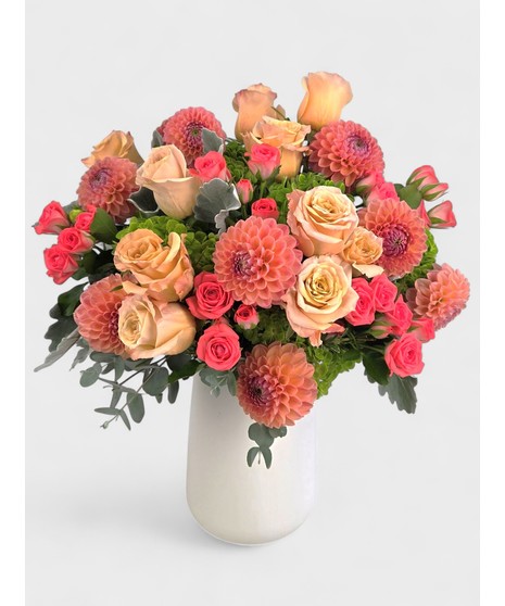 Dahlias and Roses