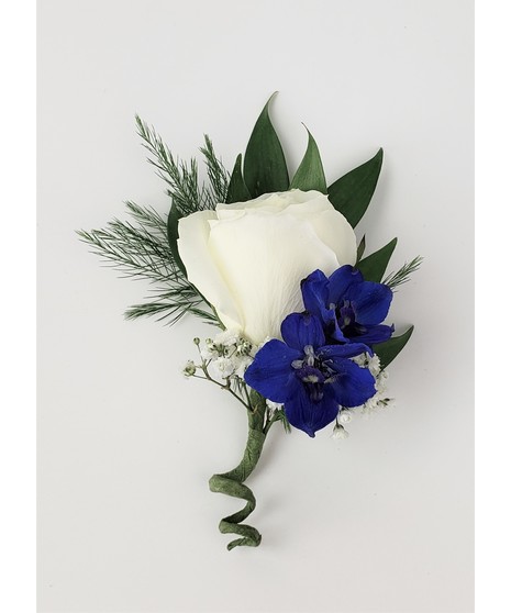 Boutonniere- Blue Blossom