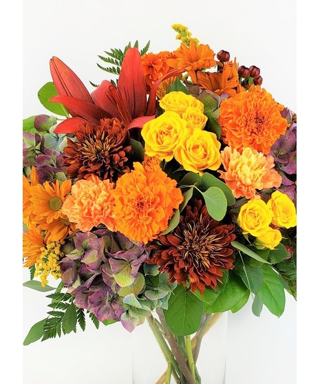 Rich in texture and color, each one of these farm fresh bouquets are unique with the vast variety of flowers available. 