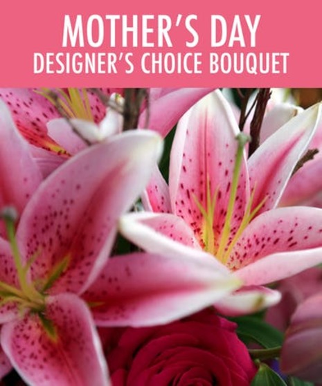 Mothers Day Designer choice Flower Bouquet - Stadium Flowers