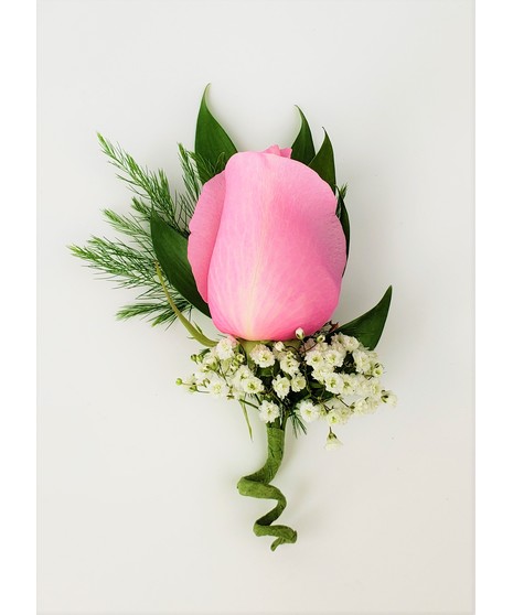 Boutonniere- Lt Pink Blossom