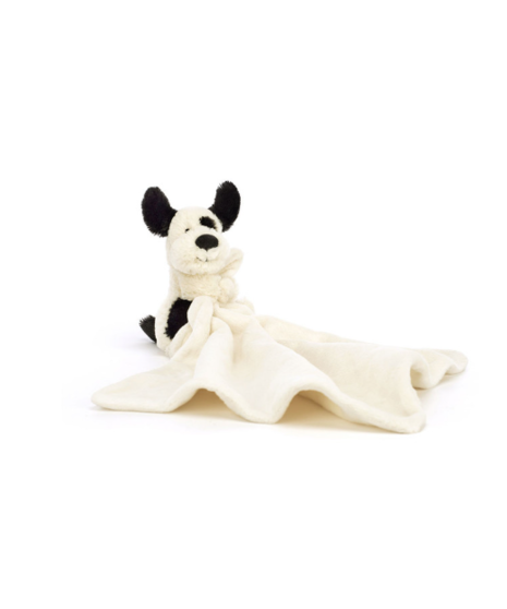 Jellycat - Bashful Black & Cream Puppy Soother