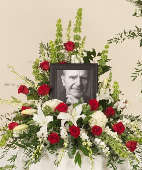 Red and White Memorial Display